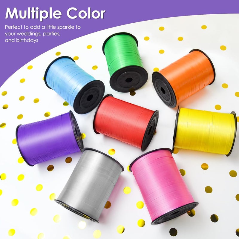 VISPAD Dark Purple Curling Ribbon, Balloon String 500 Yard for Gift Wrapping, Curly Ribbons, 3/16" for Florist Flower, St Patricks Day, Valentines Day - Image 5